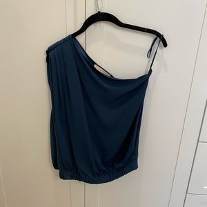 Ramy Brook One Shoulder Teal Small